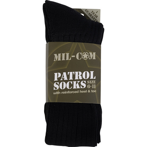 Mil-Com Patrol Socks Black  - MC002