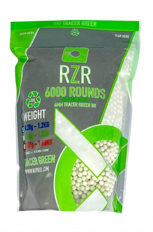 Nuprol RZR 6000 Rnd Bag 0.20G Green Tracer Bio BBs FB136