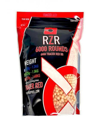 Nuprol RZR 6000 Rnd Bag 0.25G Red Tracer BBs FB135