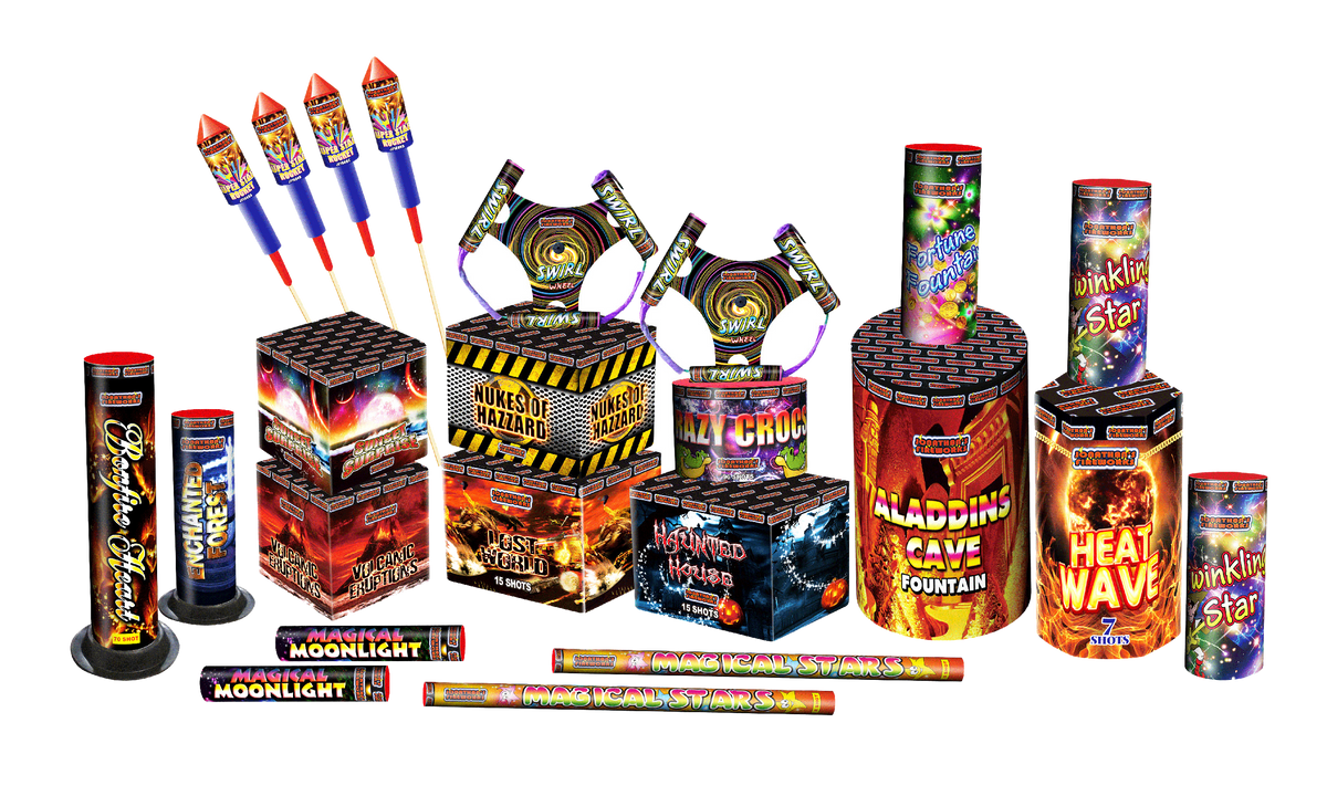 Jonathans Masquerade Selection Box-JF3300 – Pyrotex Fireworks