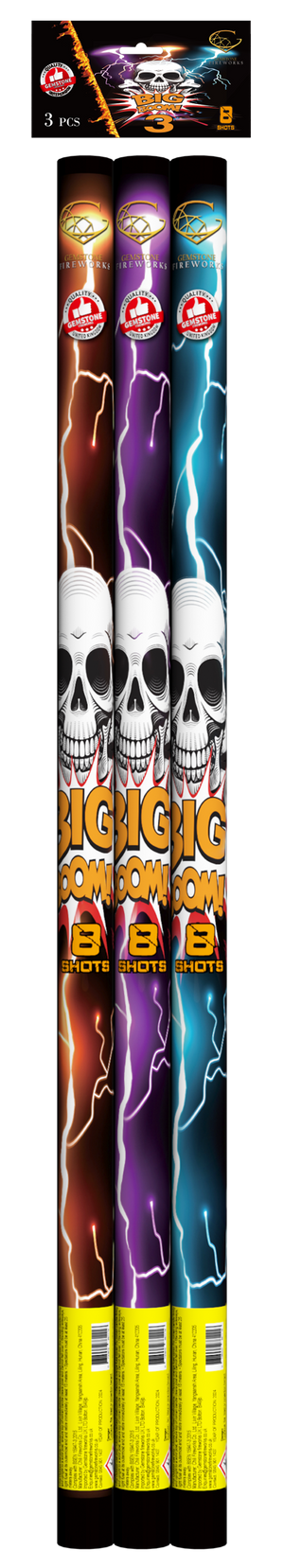 Gemstone Big Boom 3 Candles
