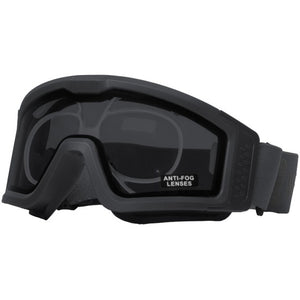 Nuprol Battle Visor RX Thermal Black/Smoked Protective Eyewear - 6044D-BKSM-OPT