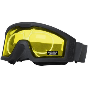 Nuprol Battle Visor RX Thermal Black/Yellow Protective Eyewear -6044D-BKYE-OPT