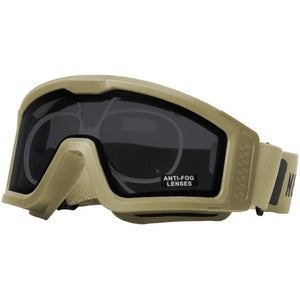 Nuprol Battle Visor RX Thermal Tan/Smoked Protective Eyewear - 6044D-TNSM-OPT