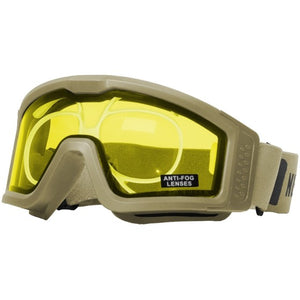 Nuprol Battle Visor RX Thermal Tan/Yellow Protective Eyewear -6044D-TNYE-OPT