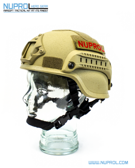Nuprol Mich 2000 Railed Helmet Tan - NPH015