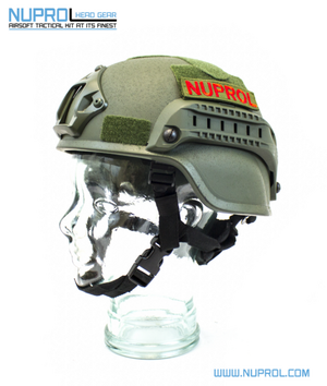 Nuprol Mich 2000 Railed Helmet Green - NPH013