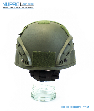 Nuprol Mich 2000 Railed Helmet Green - NPH013
