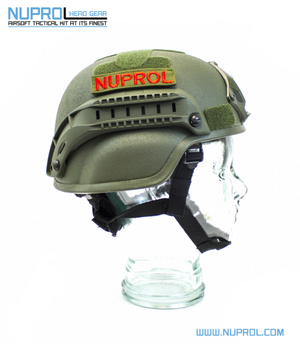 Nuprol Mich 2000 Railed Helmet Green - NPH013