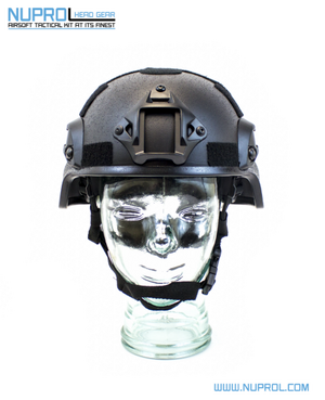 Nuprol Mich 2000 Railed Helmet Black - NPH012