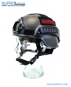 Nuprol Mich 2000 Railed Helmet Black - NPH012