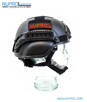 Nuprol Mich 2000 Railed Helmet Black - NPH012