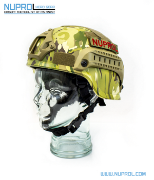 Nuprol Mich 2000 Railed Helmet Camo - NPH014