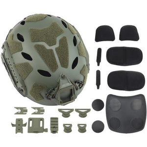 Nuprol Fast Railed SF Air Helmet Green - NPH004