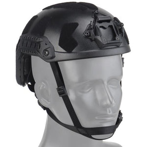 Nuprol Fast Railed SF Solid Helmet Black - NPH007