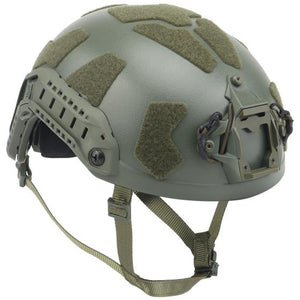 Nuprol Fast Railed SF Solid Helmet Green - NPH008