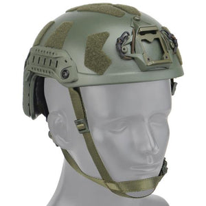 Nuprol Fast Railed SF Solid Helmet Green - NPH008
