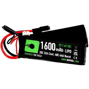 Nuprol LI-PO 1600 MAH 7.4V 20C Small Tamiya - 8115