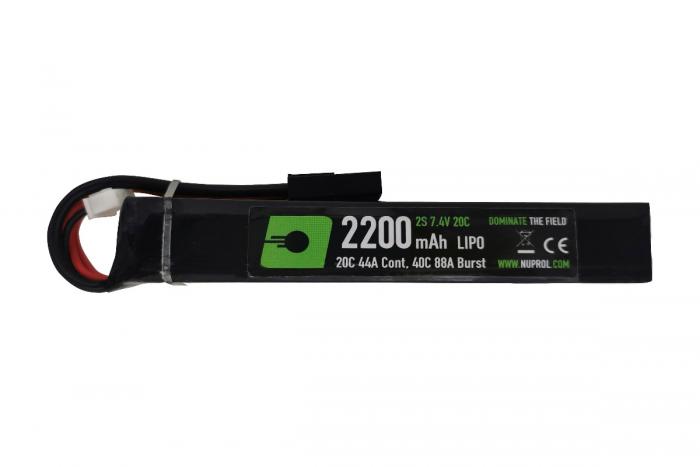 Nuprol NP Power 2200MAH 7.4V 20C LIPO Stick Type - FB172