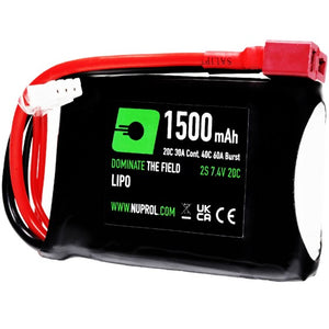 Nuprol LI-PO PEQ 1500 MAH 7.4V 20C Deans - 8140