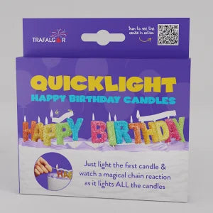 Trafalgar Quicklight Happy Birthday Candles - CR-93238
