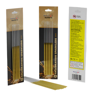 Trafalgar 18cm Glitz Gold Sparklers ( 10 ) - SP93122