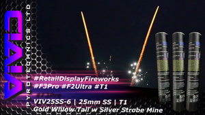 Vivid  Gold Willow Tail With Silver Strobe Mine   - VIV25SS-6