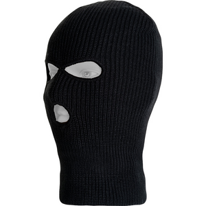 Viper Thinsulate 3 hole Black balaclava- VB009