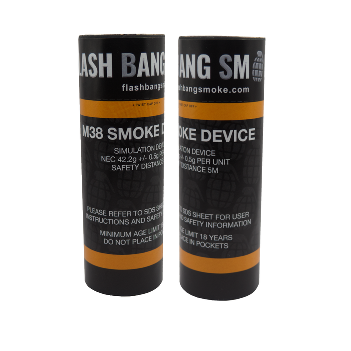 Flash Bang Smoke Single Vent ( Orange Smoke ) Friction device FB022