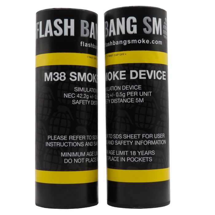 Flash Bang Smoke Single Vent ( Yellow Smoke ) Friction device FB028