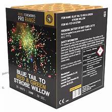 Zeus Pro Range blue tail to red with green strobe willow - ZP1