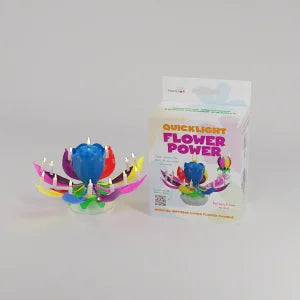 Trafalgar Flower Power Revolving Music Candle - CR - 93245