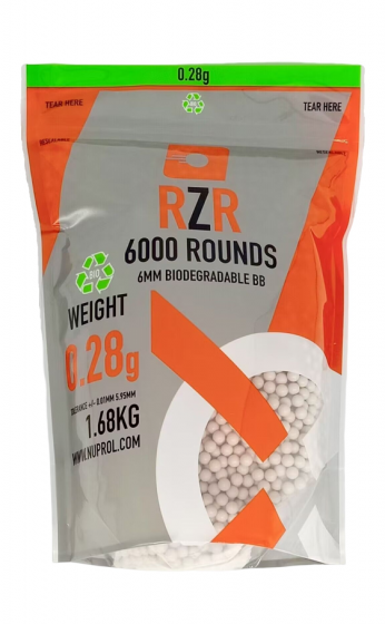 Nuprol RZR 6000 Rnd Bag 0.28G Bio BBs FB131