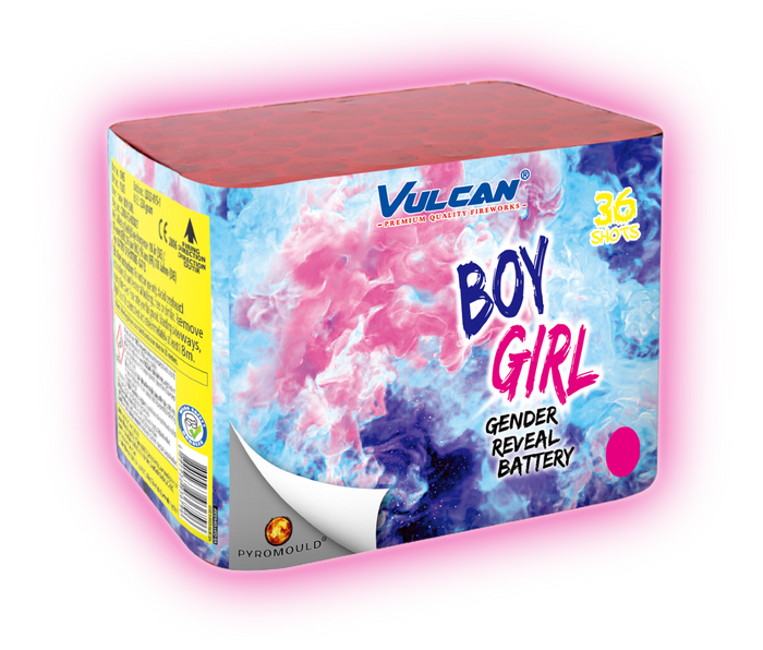 Vulcan Fireworks Boy Girl Gender ( Girl PINK ) -1065