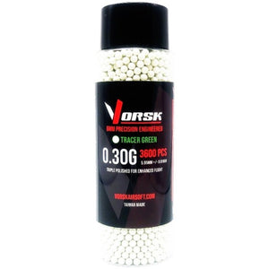 Vorsk 3600rnd 0.30 Green Tracer BBs - VCP-BB-030TG-3600