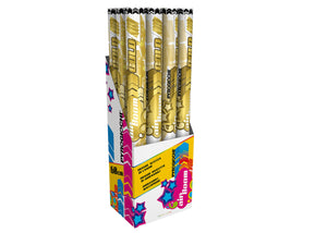 Trafalgar 600mm Confetti Cannon Gold ( 12 Pack ) 43016