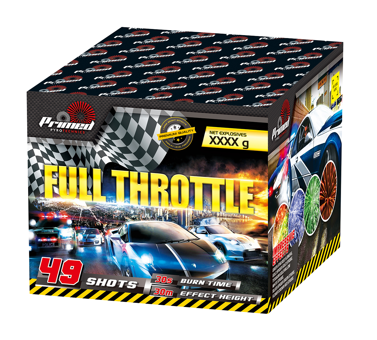 Primed Full Throttle Pyrotex Fireworks