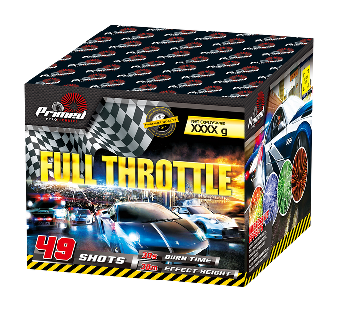 Primed Full Throttle Pyrotex Fireworks