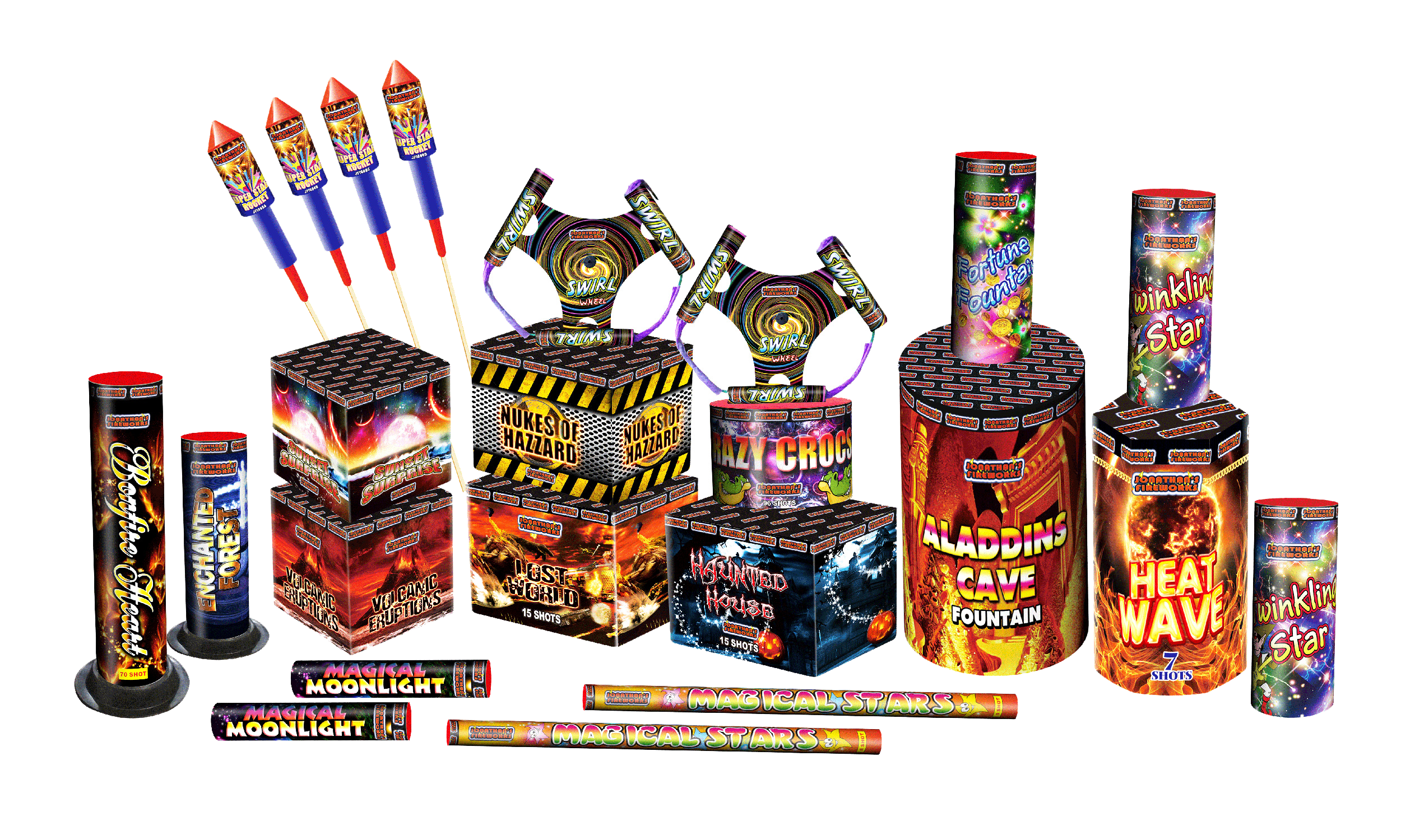 Jonathans Masquerade Selection Box-JF3300 – Pyrotex Fireworks Jonathans Masquerade Selection Box-JF3300 – Pyrotex Fireworks