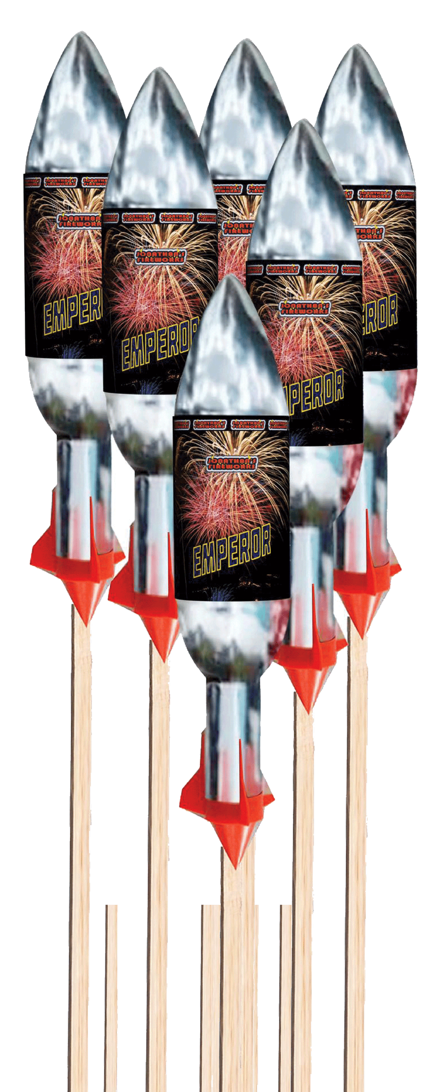 Emp Rockets Firework Jonathans Emperor Rocket Pack ( 6 rockets ) - JF1106 @ Pyrotex Fireworks