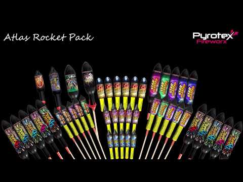 Pyromatics Rockets Rocket Firework Pack - Atlas @ Pyrotex Fireworks