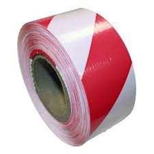 Red And White Barrier Tape. 500m
